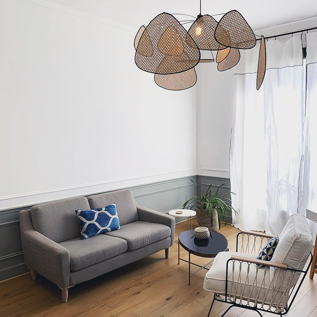 Cannage Ceiling Pendant Lighting Lobby