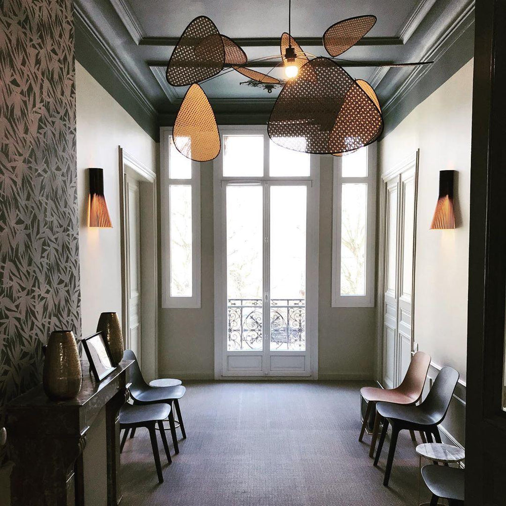 Cannage Ceiling Pendant Lighting Lobby