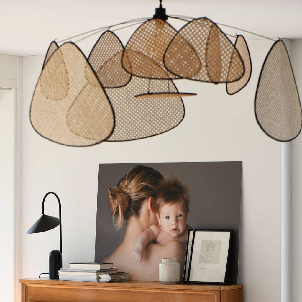 Cannage Ceiling Pendant Lighting Lobby
