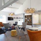 Cannage Ceiling Pendant Lighting Lobby