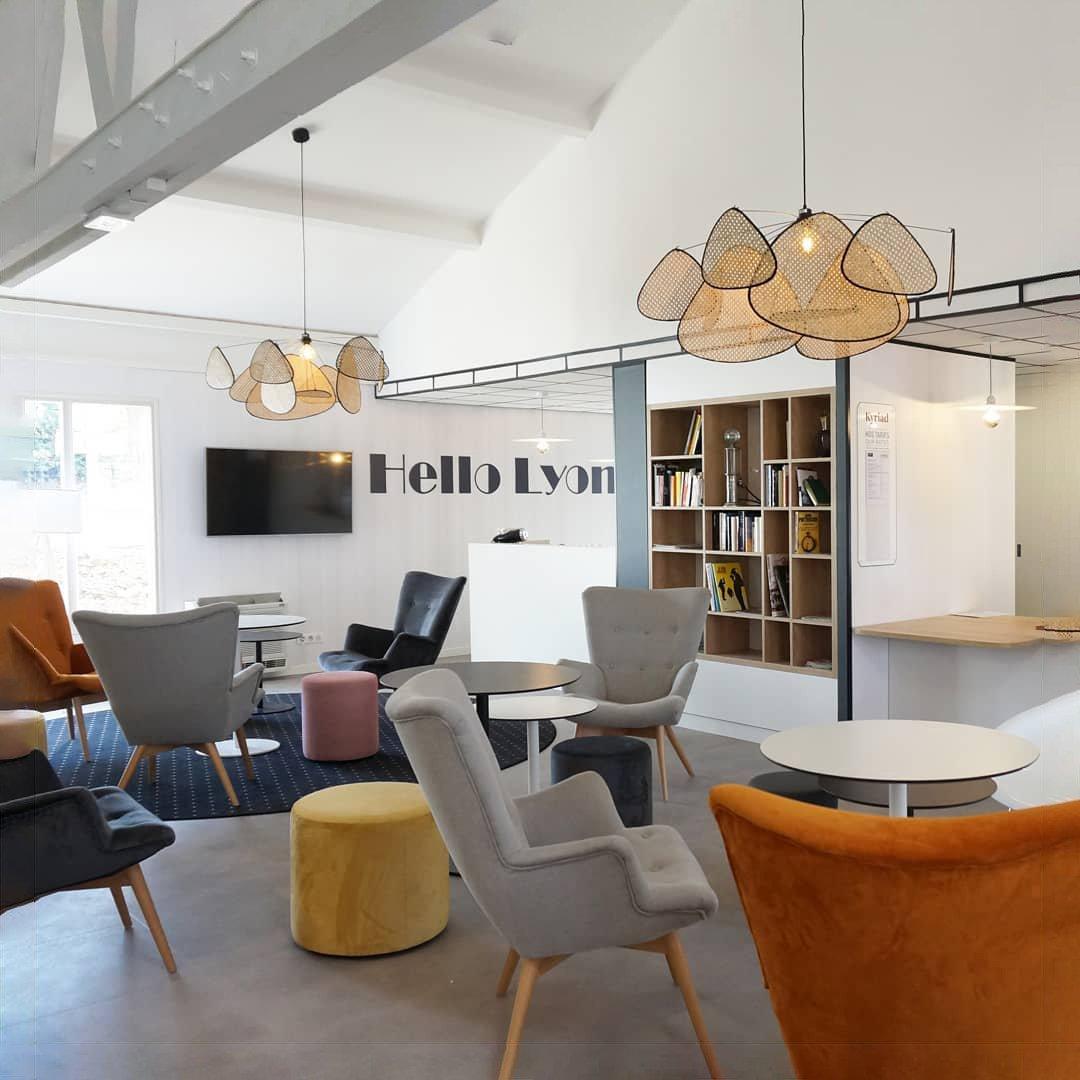 Cannage Ceiling Pendant Lighting Lobby