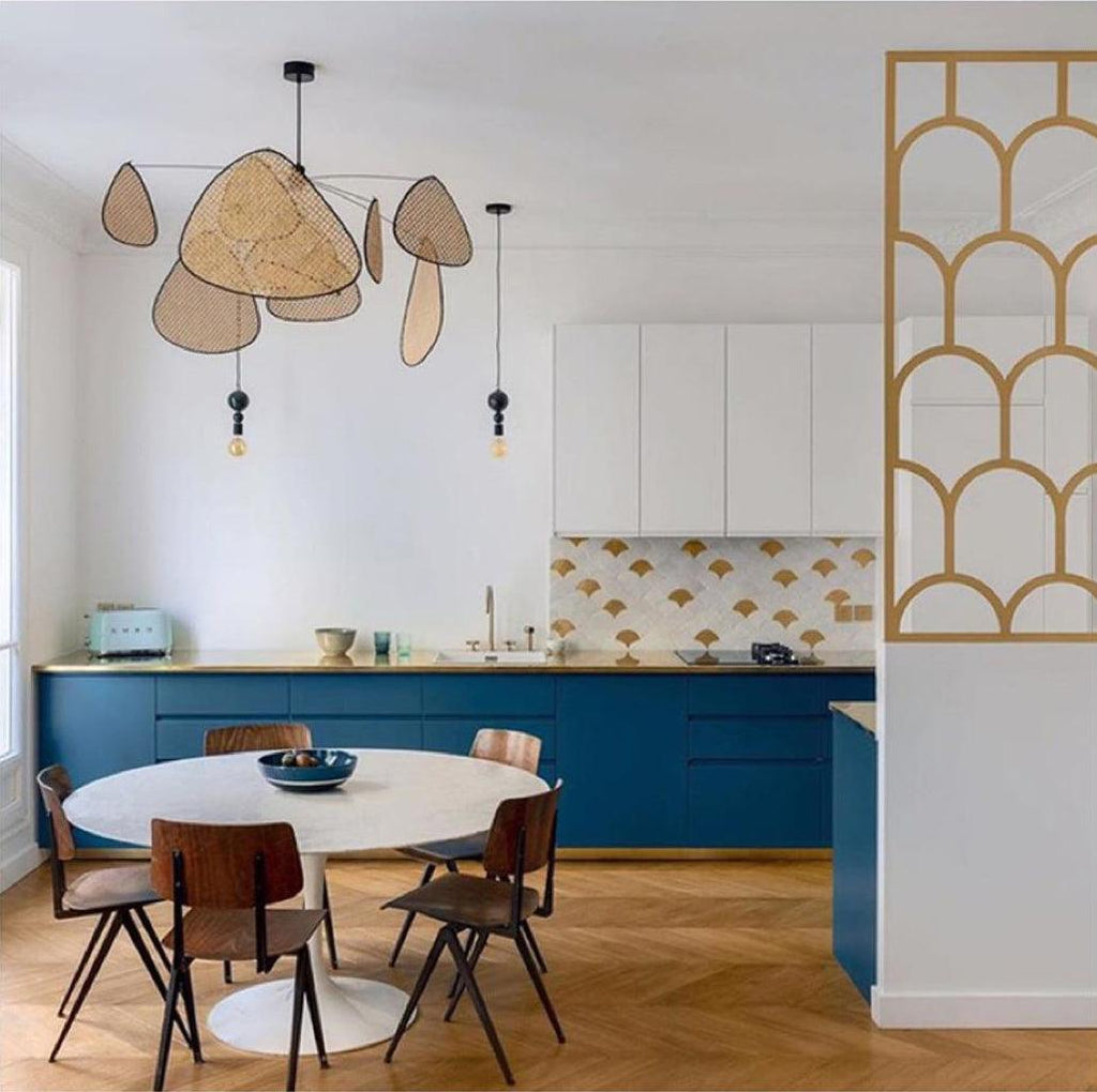 Cannage Ceiling Pendant Lighting Lobby