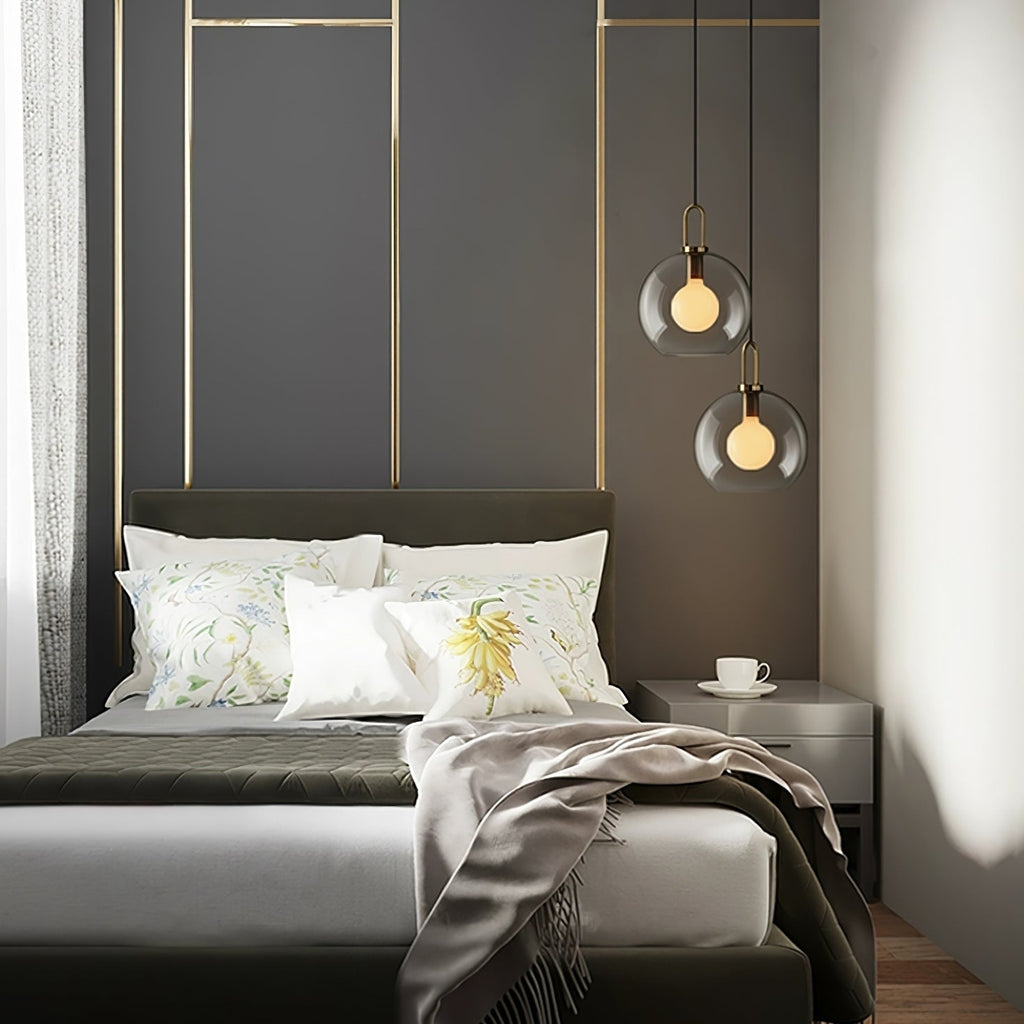Ceiling Glass Suspension Lamp Lighting Lobby