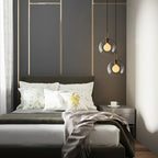 Ceiling Glass Suspension Lamp Lighting Lobby
