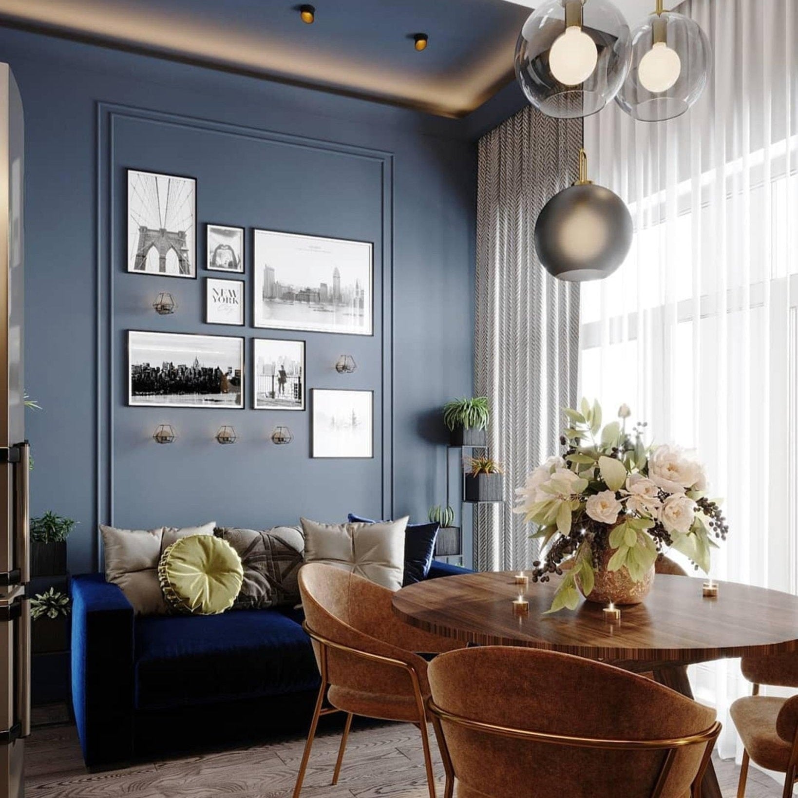 Ceiling Glass Suspension Lamp Lighting Lobby