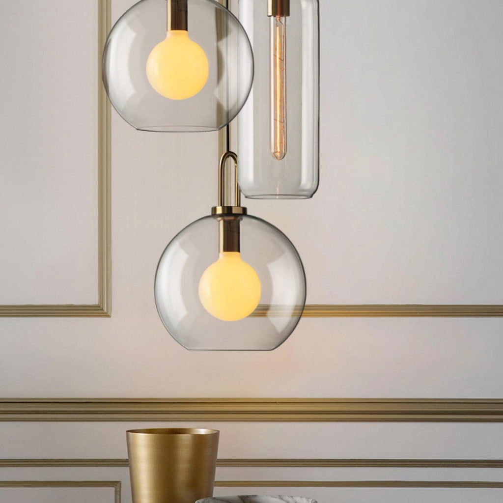Ceiling Glass Suspension Lamp Lighting Lobby