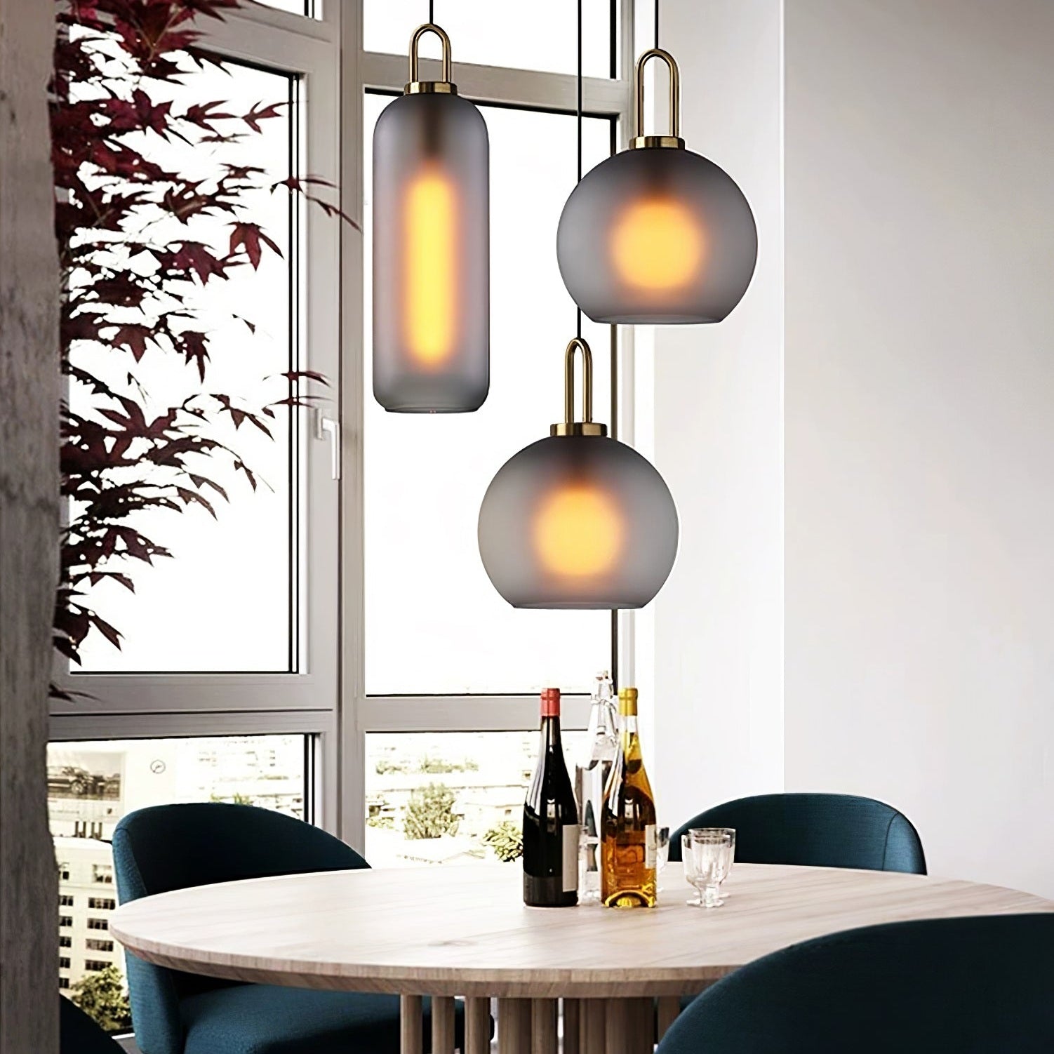 Ceiling Glass Suspension Lamp Lighting Lobby