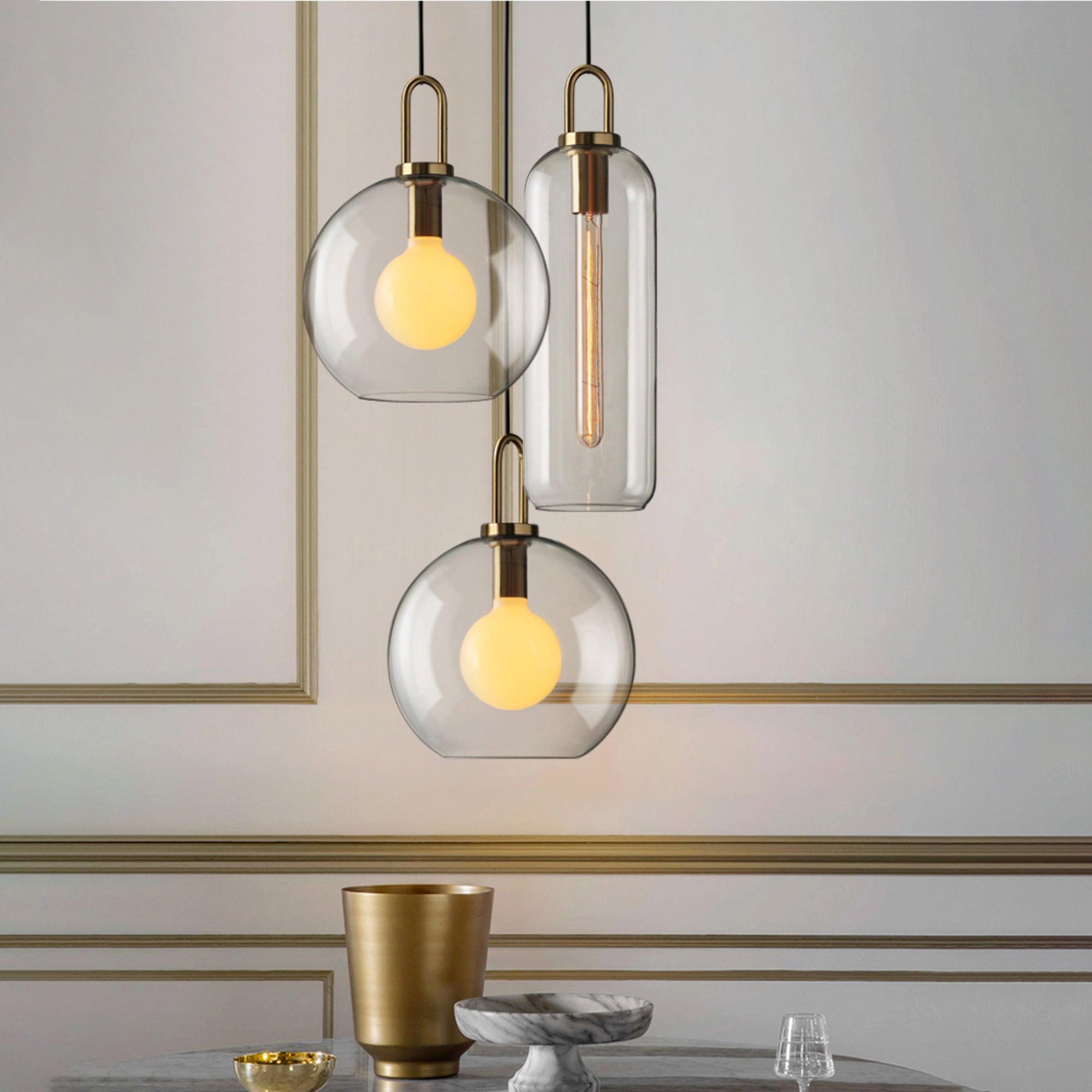 Ceiling Glass Suspension Lamp Lighting Lobby