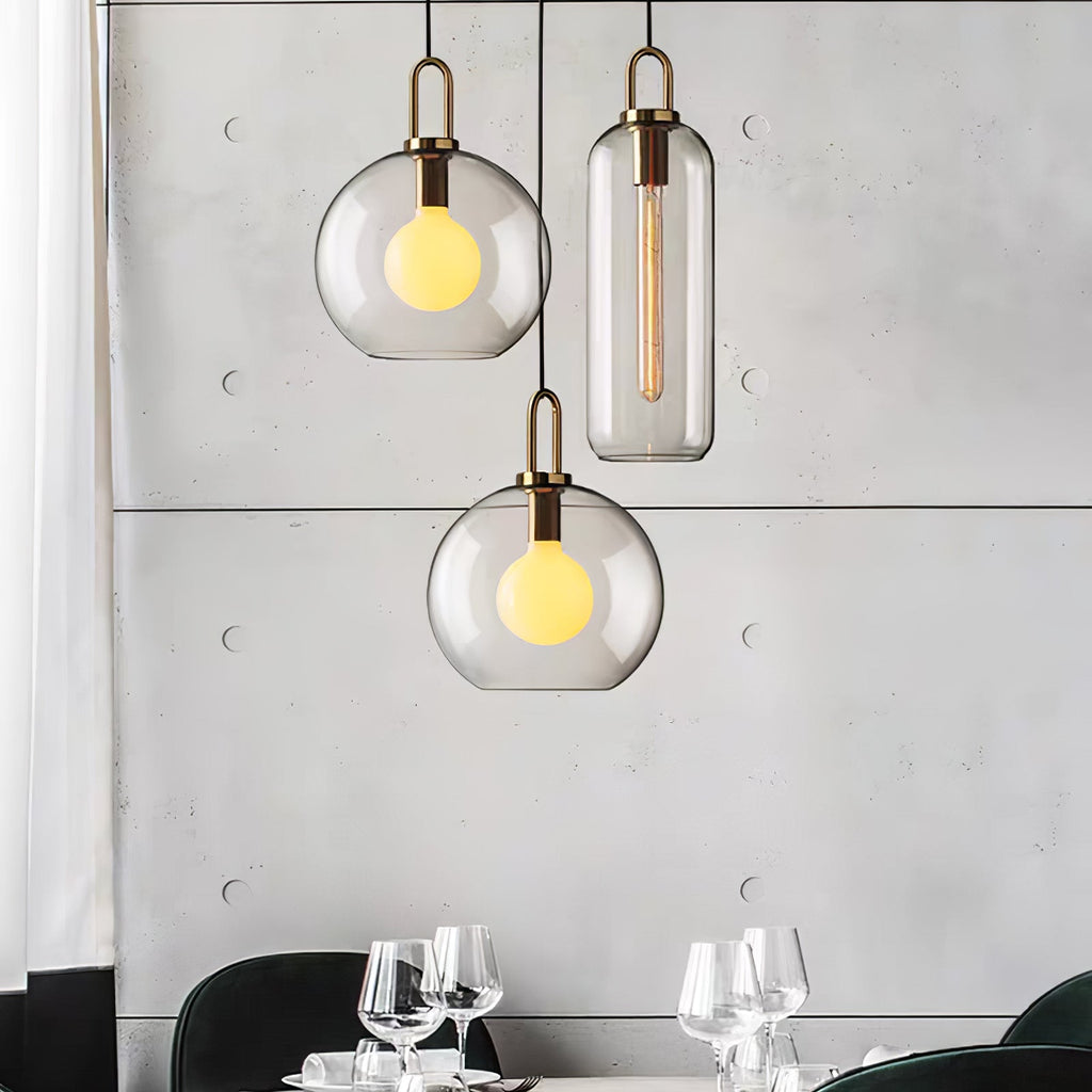 Ceiling Glass Suspension Lamp Lighting Lobby