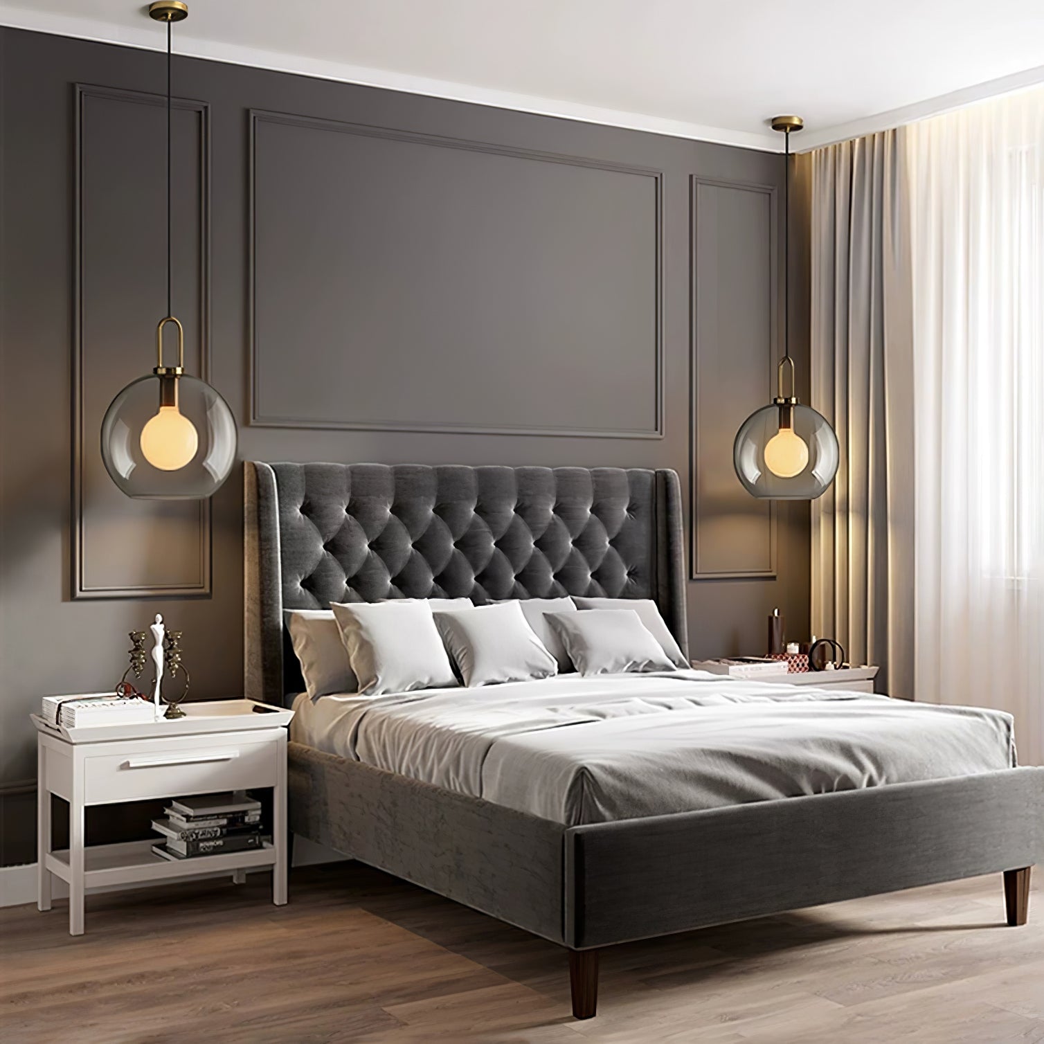 Ceiling Glass Suspension Lamp Lighting Lobby