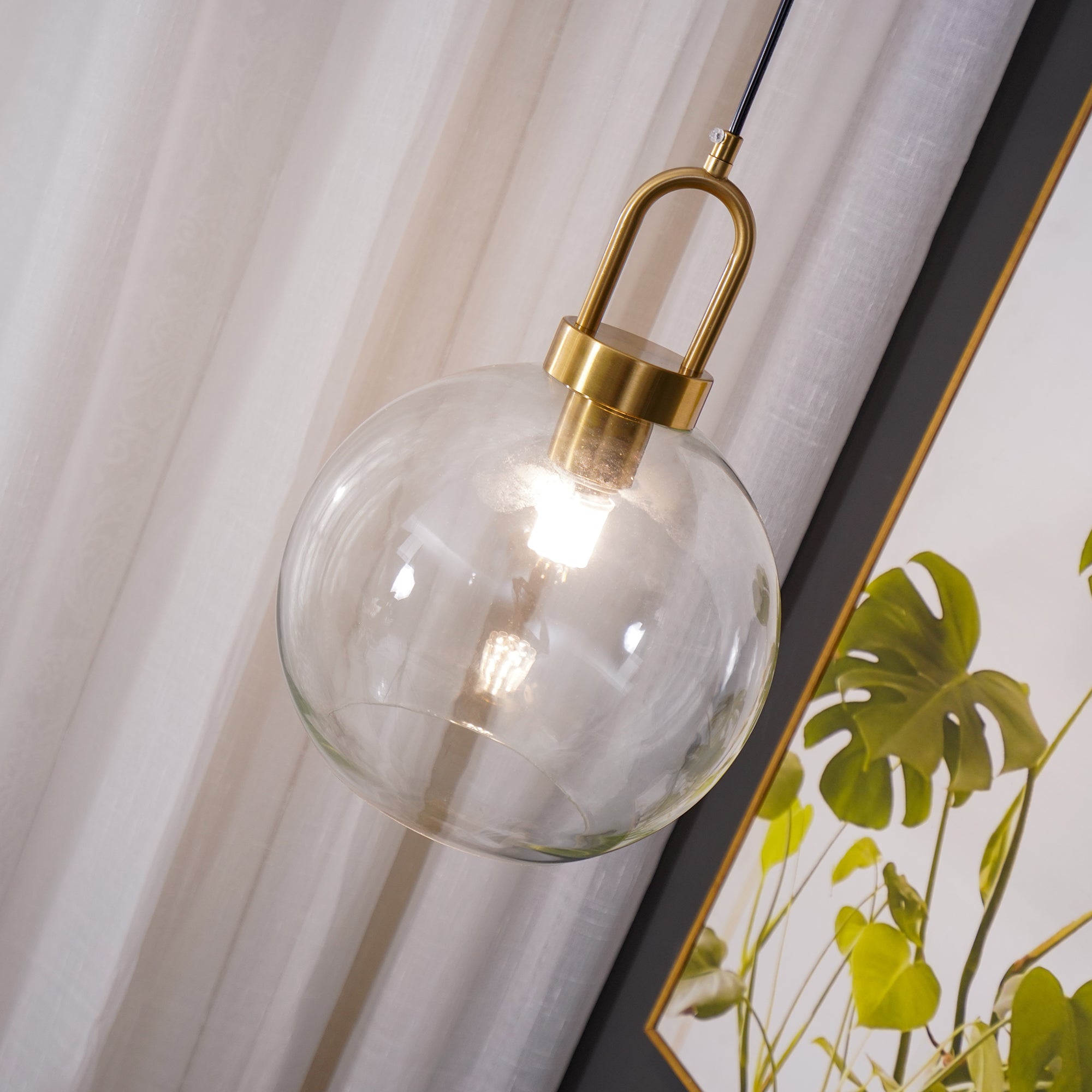 Ceiling Glass Suspension Lamp Lighting Lobby