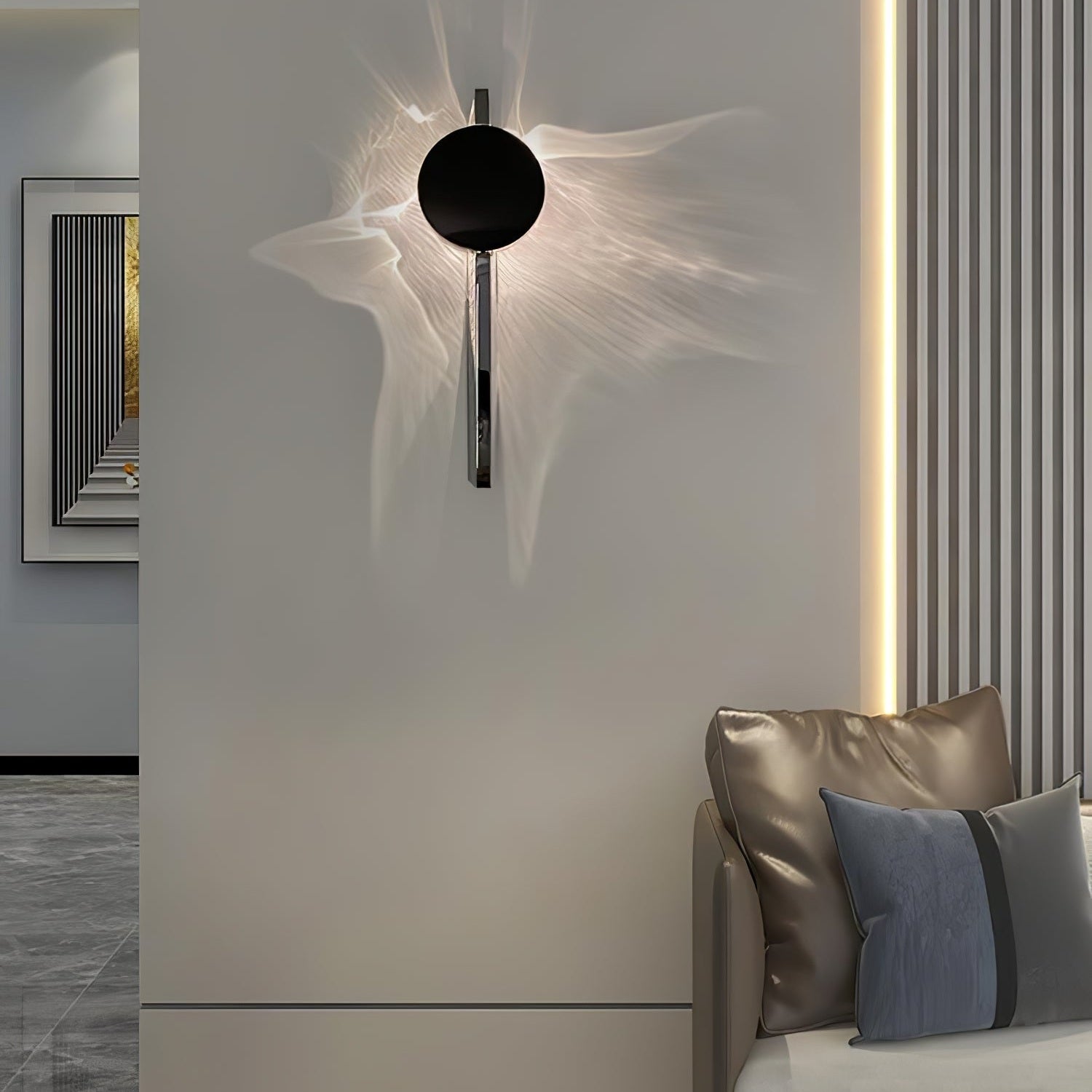 Ceiling Kinetic Shadow Suspension Lamp Lighting Lobby