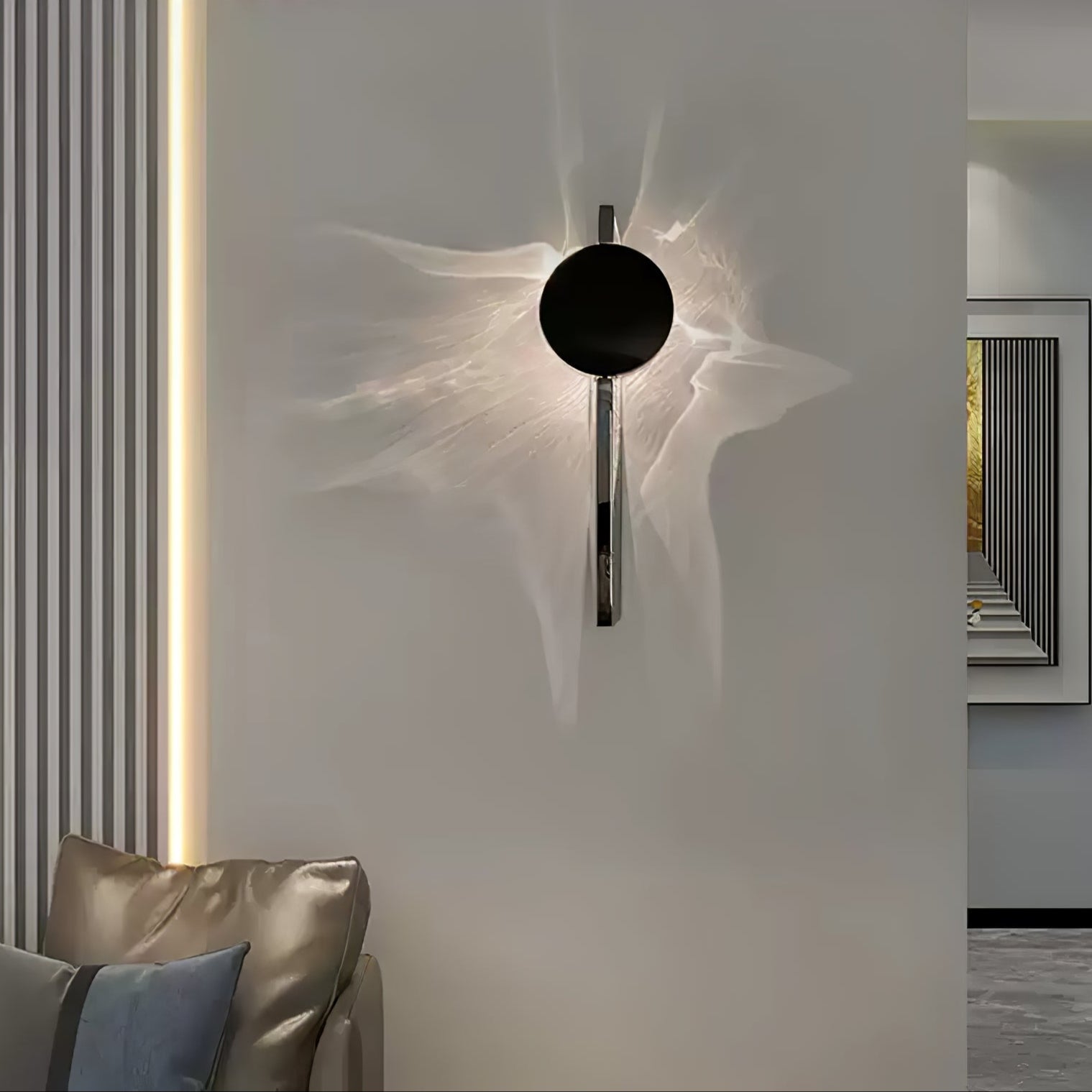 Ceiling Kinetic Shadow Suspension Lamp Lighting Lobby