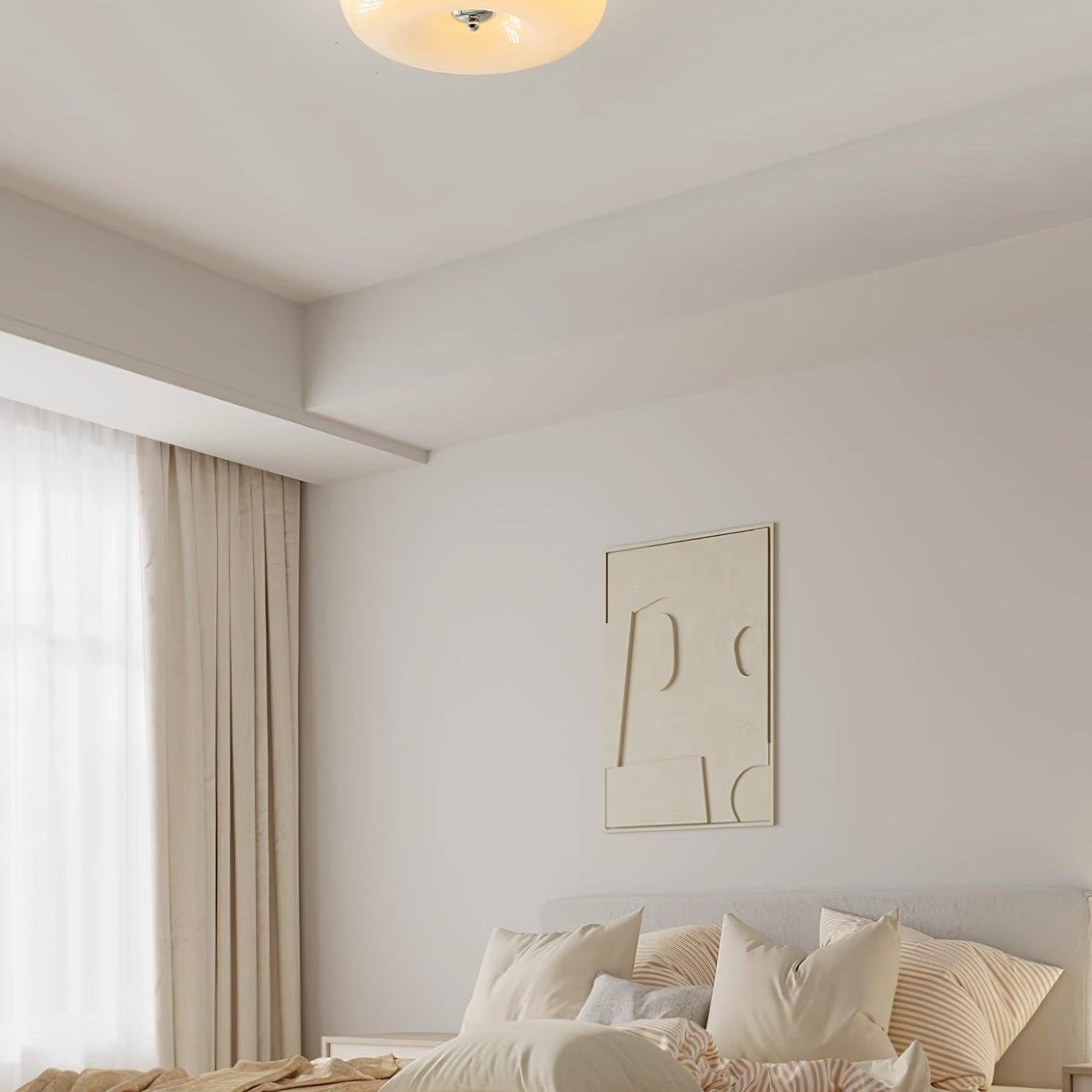 Ceiling Light Cream Pudding Lighting Lobby