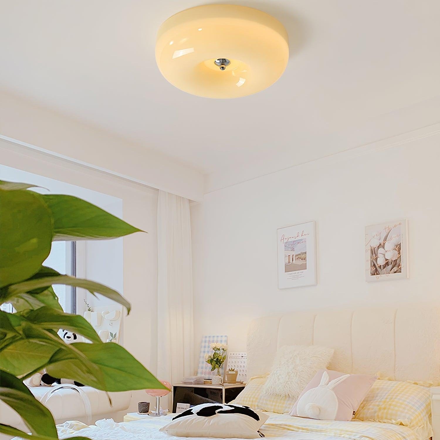 Ceiling Light Cream Pudding Lighting Lobby