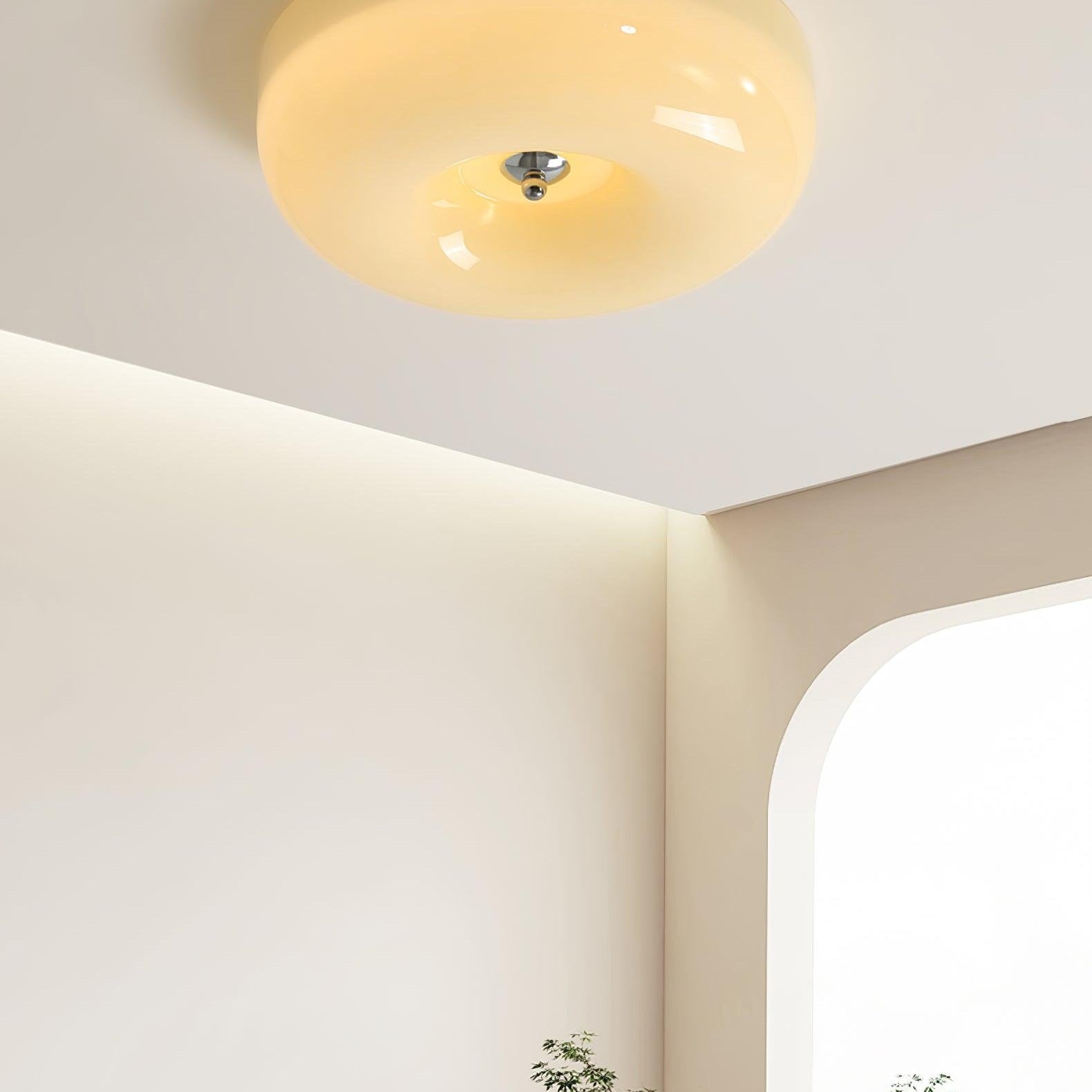 Ceiling Light Cream Pudding Lighting Lobby