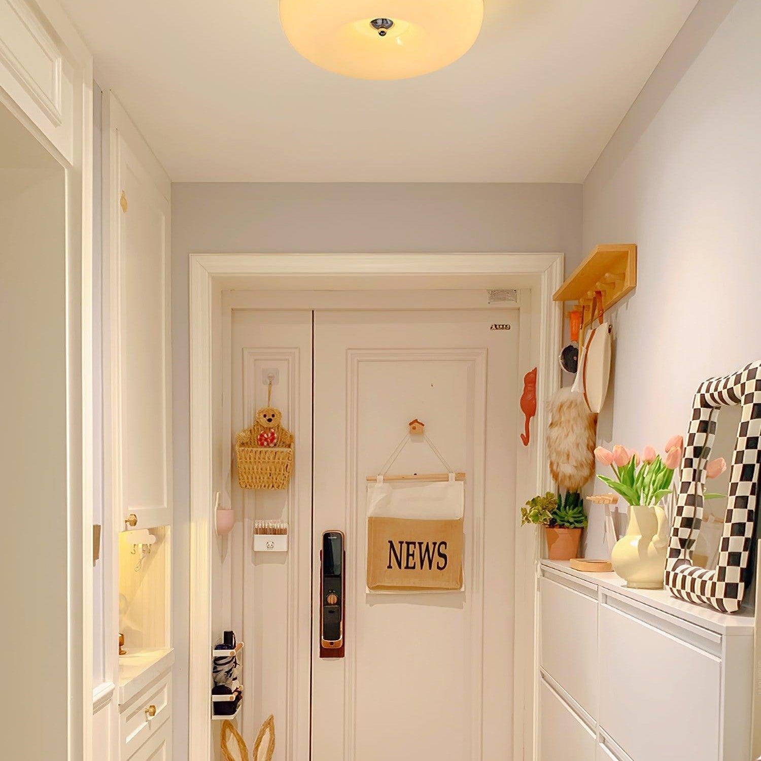 Ceiling Light Cream Pudding Lighting Lobby