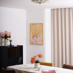 Ceiling Light Fixture with Flower Shaped Glass Lighting Lobby