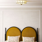 Ceiling Light Fixture with Flower Shaped Glass Lighting Lobby