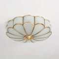 Ceiling Light Fixture with Flower Shaped Glass Lighting Lobby