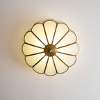 Ceiling Light Fixture with Flower Shaped Glass Lighting Lobby