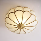 Ceiling Light Fixture with Flower Shaped Glass Lighting Lobby
