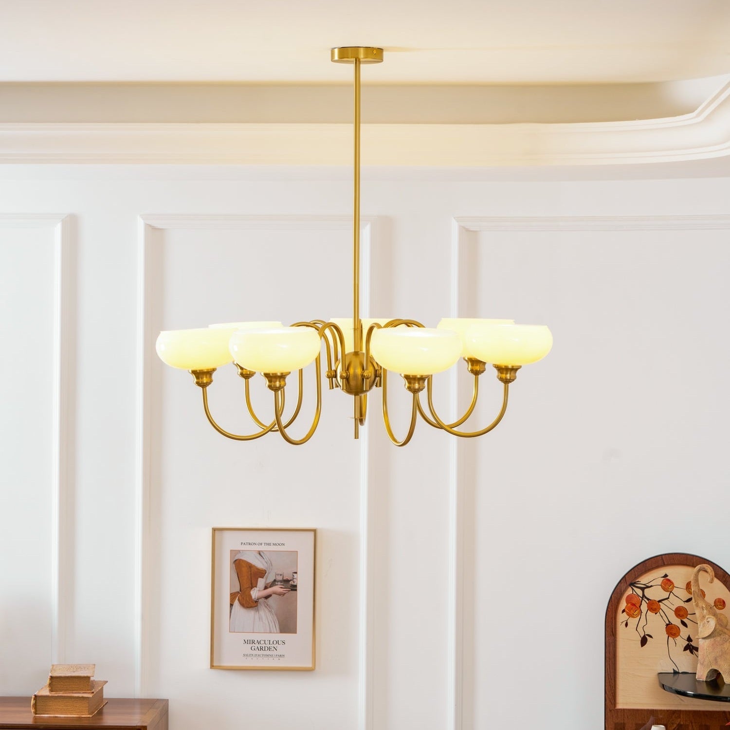Ceiling Pendant Persimmon Creamy Lighting Lobby