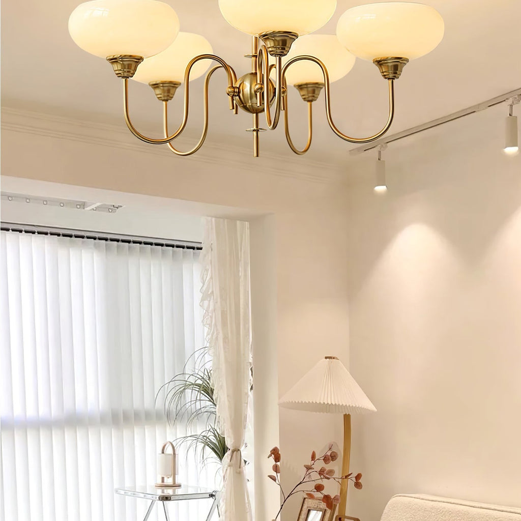 Ceiling Pendant Persimmon Creamy Lighting Lobby