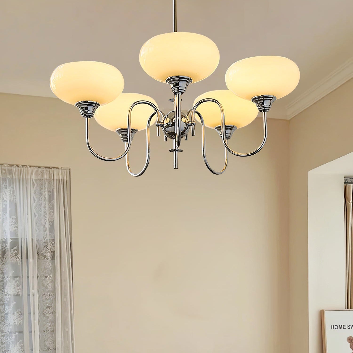 Ceiling Pendant Persimmon Creamy Lighting Lobby