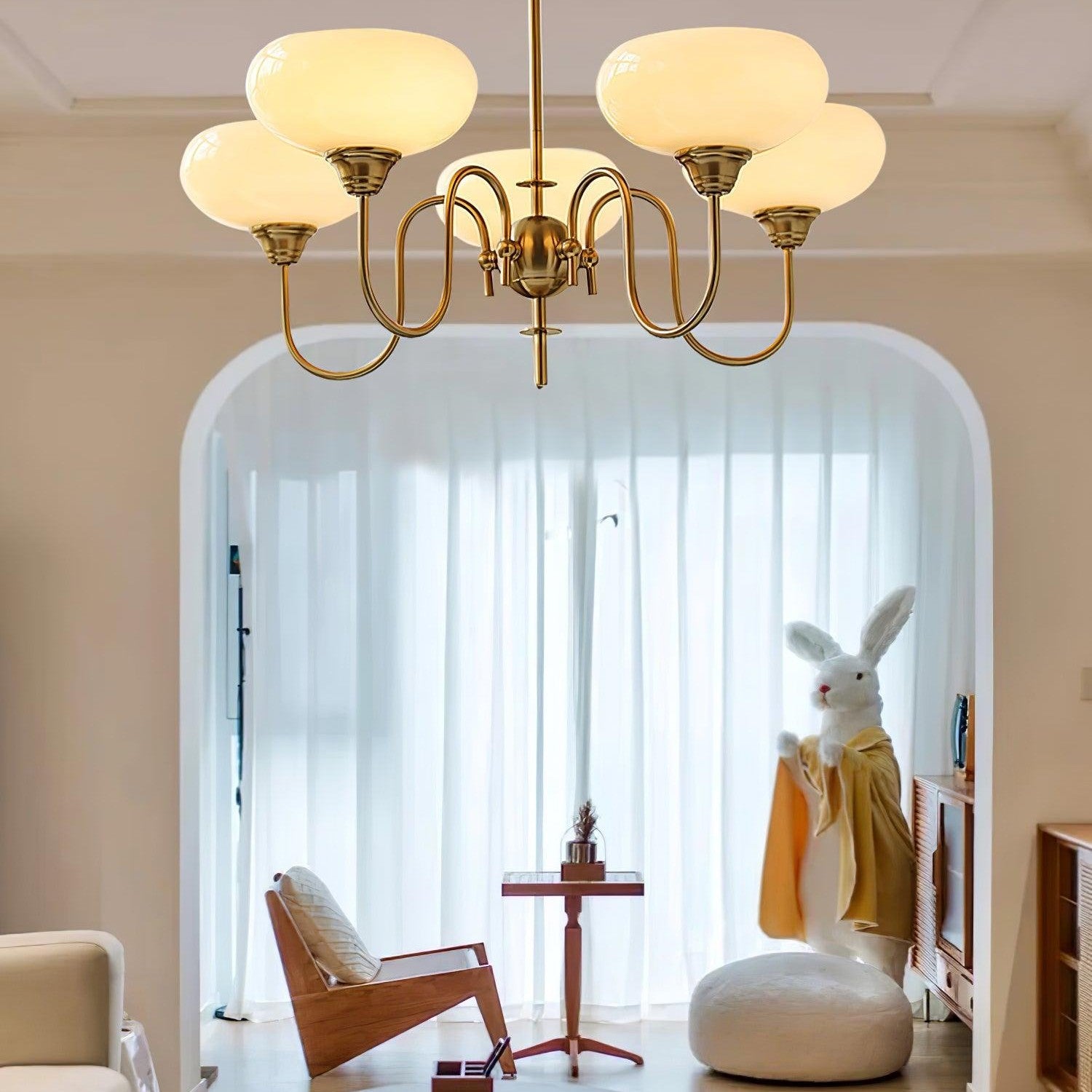 Ceiling Pendant Persimmon Creamy Lighting Lobby