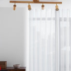 Ceiling Spotlight Fixture With Natural Wood Beam Lighting Lobby