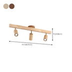 Ceiling Spotlight Fixture With Natural Wood Beam Lighting Lobby