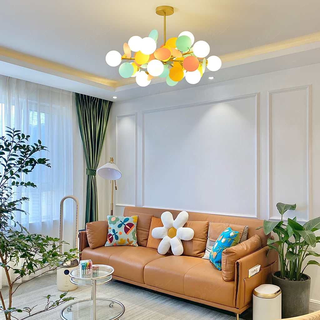 Ceiling Suspension Light In Off White Tree Design Lighting Lobby