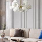Ceiling Suspension Light In Off White Tree Design Lighting Lobby