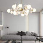 Ceiling Suspension Light In Off White Tree Design Lighting Lobby