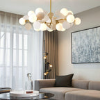 Ceiling Suspension Light In Off White Tree Design Lighting Lobby