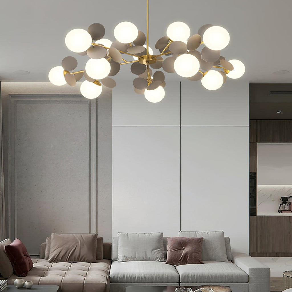 Ceiling Suspension Light In Off White Tree Design Lighting Lobby