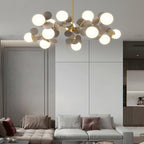 Ceiling Suspension Light In Off White Tree Design Lighting Lobby