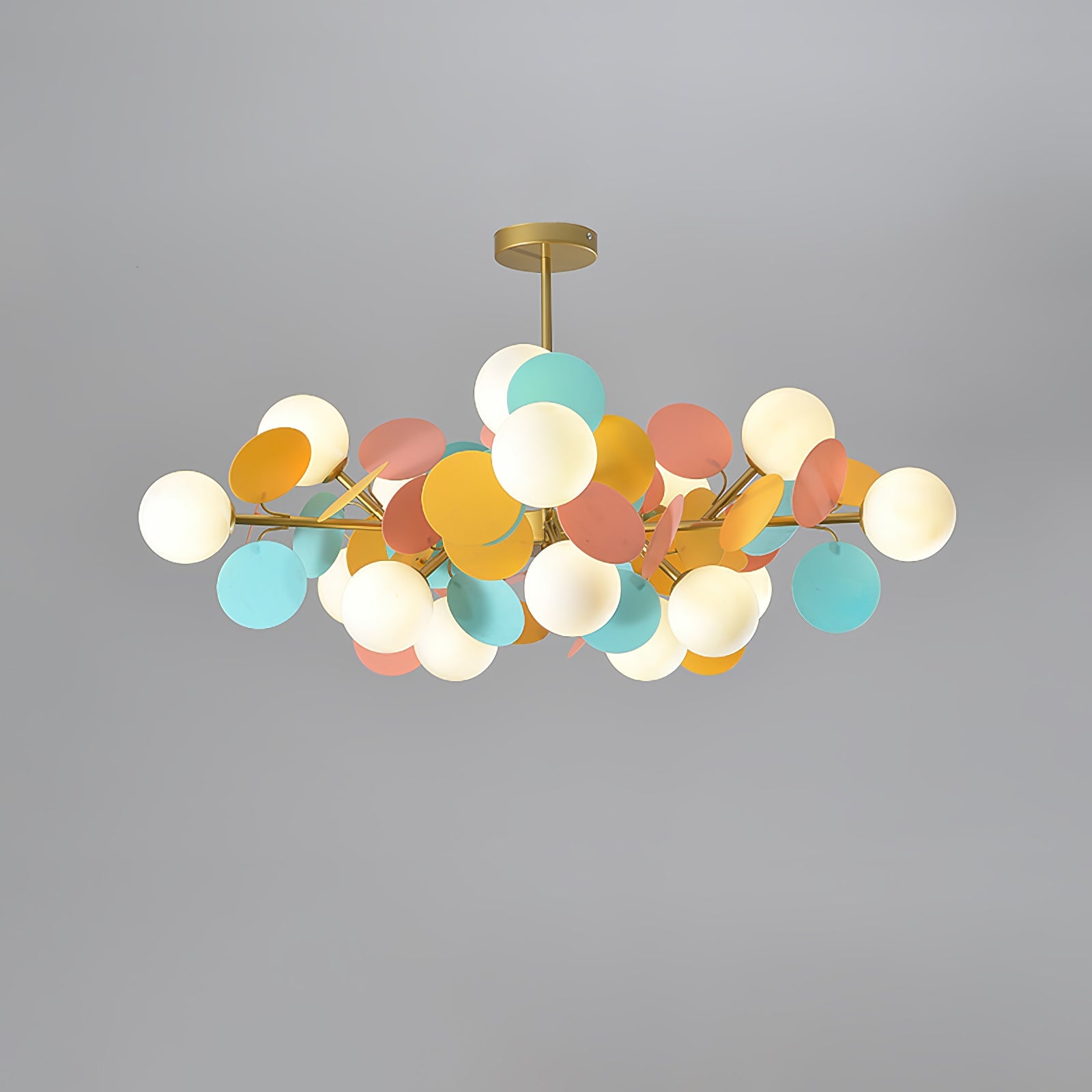 Ceiling Suspension Light In Off White Tree Design Lighting Lobby