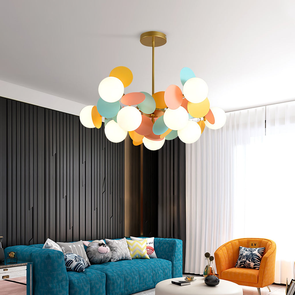 Ceiling Suspension Light In Off White Tree Design Lighting Lobby