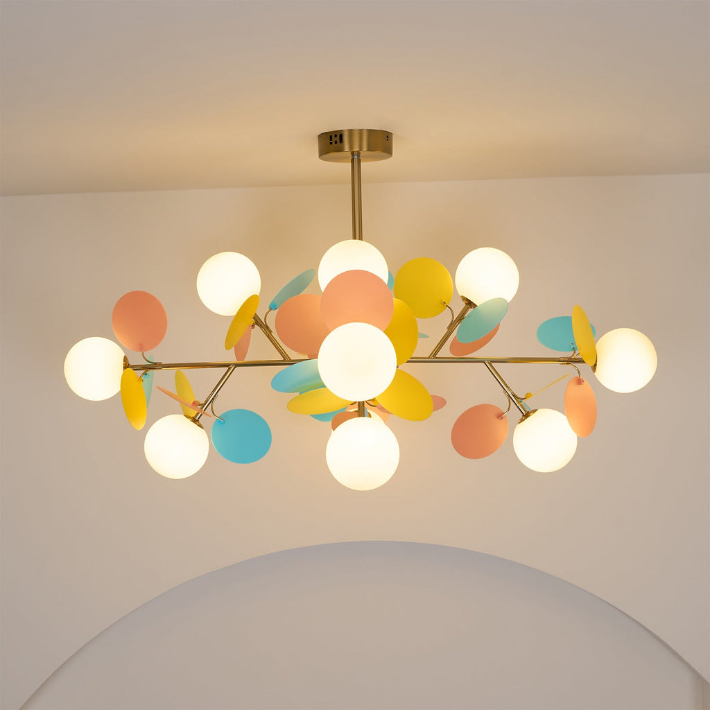 Ceiling Suspension Light In Off White Tree Design Lighting Lobby