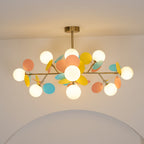Ceiling Suspension Light In Off White Tree Design Lighting Lobby