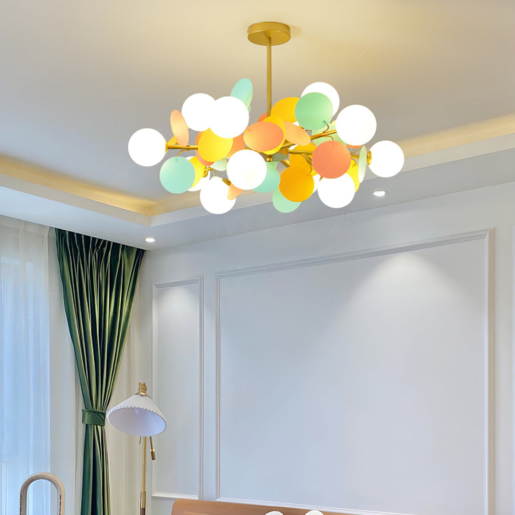 Ceiling Suspension Light In Off White Tree Design Lighting Lobby