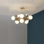 Ceiling Suspension Light In Off White Tree Design Lighting Lobby