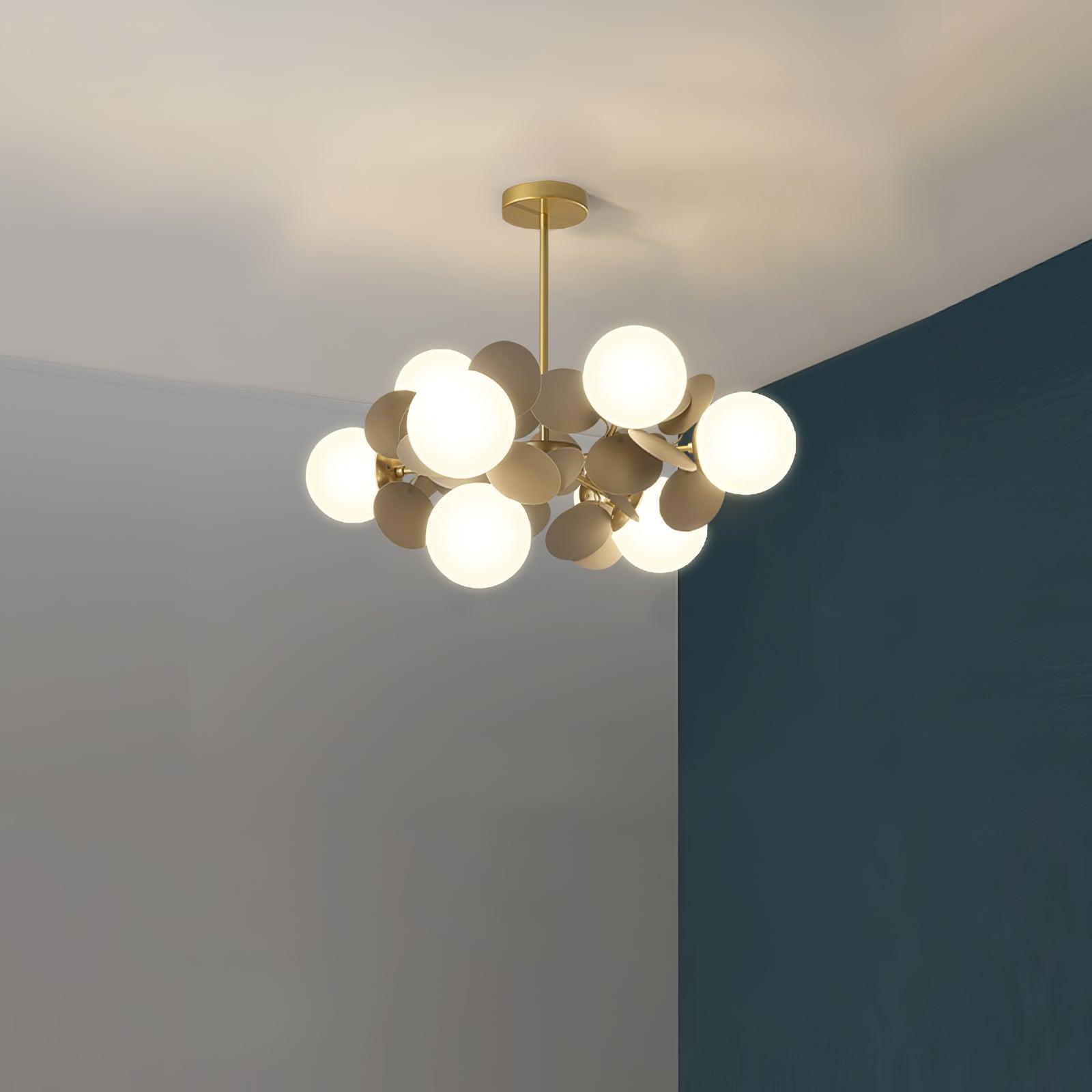 Ceiling Suspension Light In Off White Tree Design Lighting Lobby