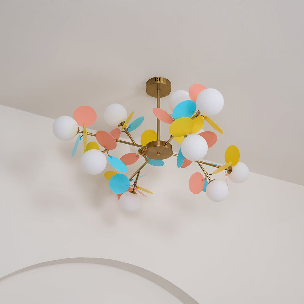 Ceiling Suspension Light In Off White Tree Design Lighting Lobby