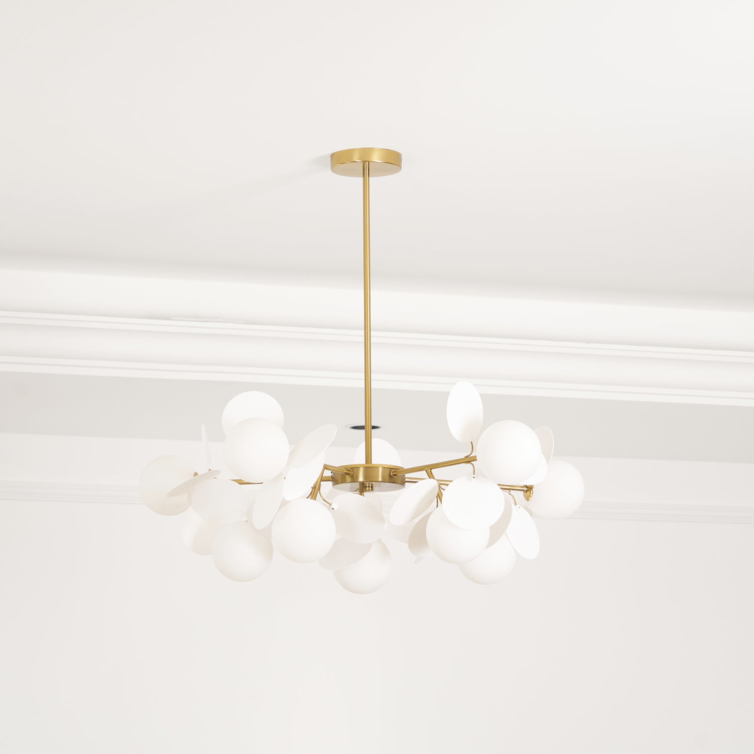 Ceiling Suspension Light In Off White Tree Design Lighting Lobby
