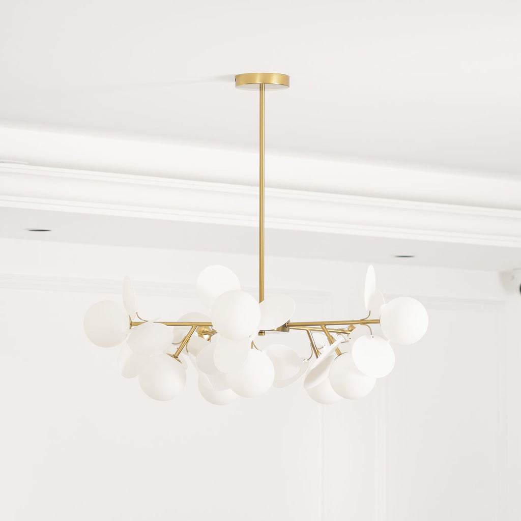 Ceiling Suspension Light In Off White Tree Design Lighting Lobby