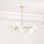 Ceiling Suspension Light In Off White Tree Design Lighting Lobby