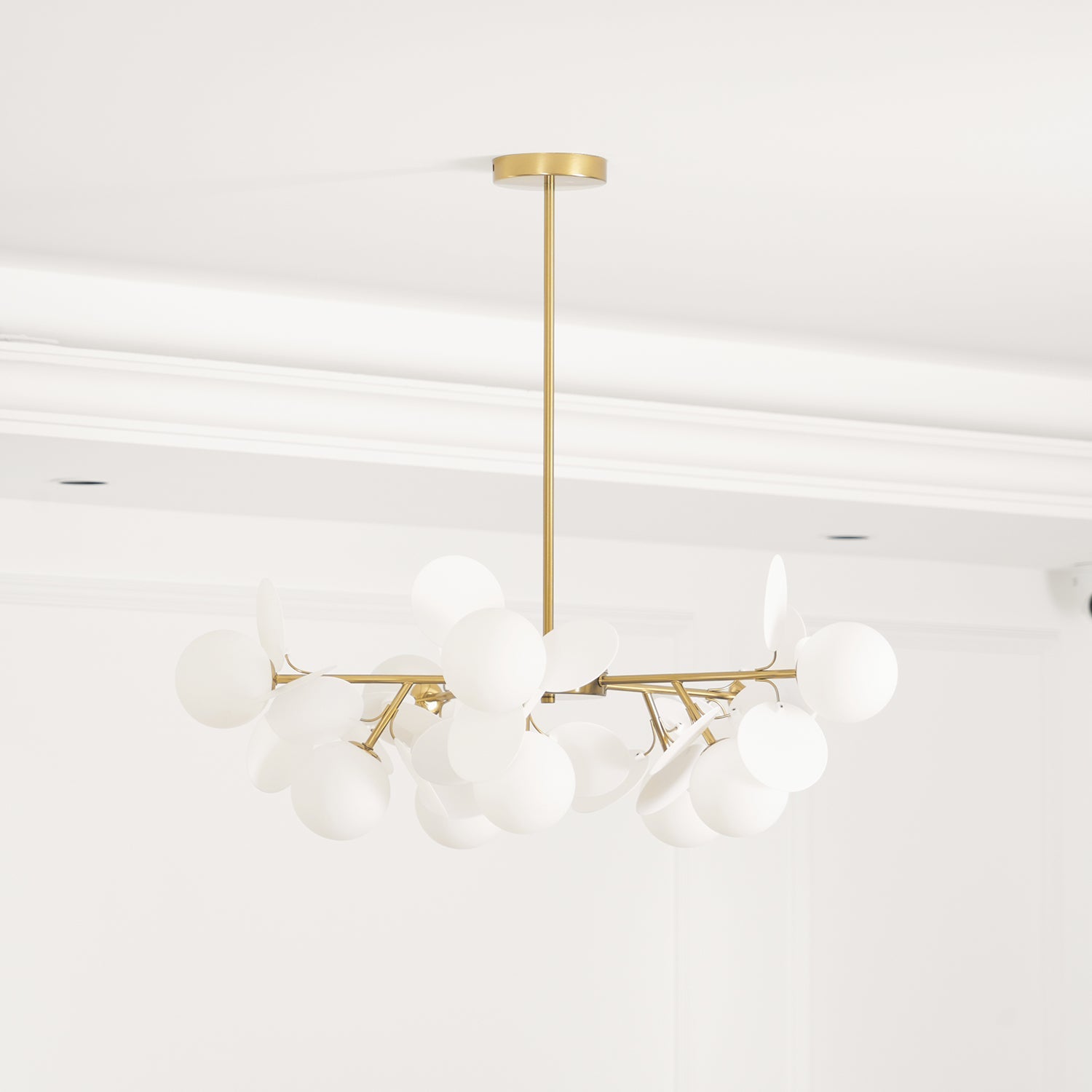 Ceiling Suspension Light In Off White Tree Design Lighting Lobby
